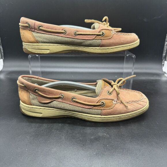 Sperry Womens Size 8.5M Brown Leather Top Sider Boat Shoe 9288036 GUC - Picture 1 of 6